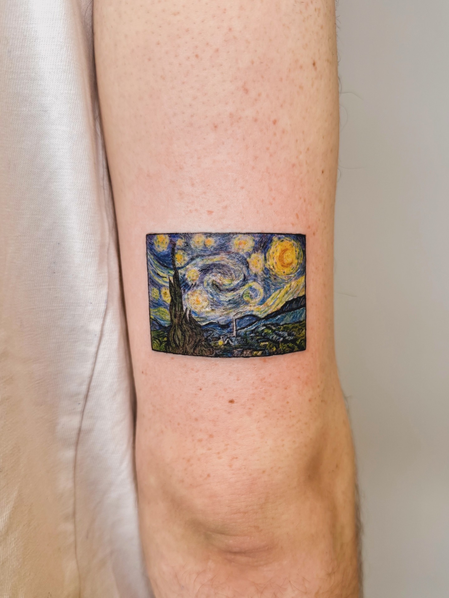 Color Van Gogh style tattoo Antalya