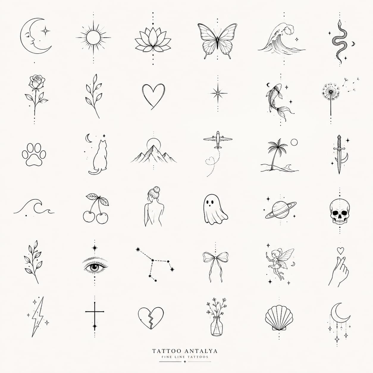 Fine line minimal tattoo — forearm and wrist placement Antalya